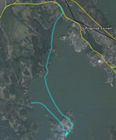 Схема маршрута (на базе сервиса Google Earth).