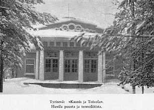 Dacha built of wood and termolite