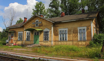 Станция Лесогорский (бывш. Яаски/Jääski)