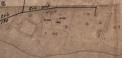 карта 1940г. участки Кобылиных