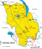Каннельярви карта волости (после 1925г.)