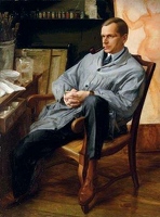 Александр ЯКОВЛЕВ. Портрет Василия Шухаева в студии. 1928