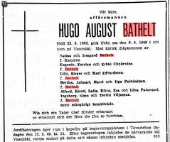 Х.Бательт Hufvudstadsbladet 11.05.1949