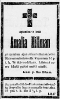 мать Амалия Хильман (урожд. Таннинен) 1907
