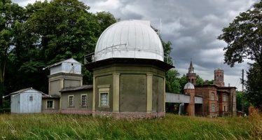 Обсерватория и крытый переход из усадьбы, наши дни