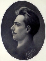 Автопортрет («соус», гуашь). 1897 год. ООГЛМТ